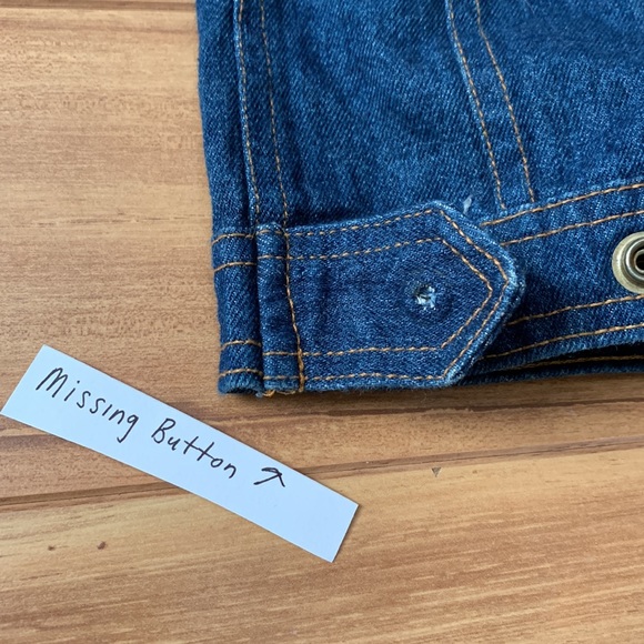 Original Authentic Hopscotch Denim Jean Vest 12 months Vintage 80s 1980s Baby - Picture 5 of 6